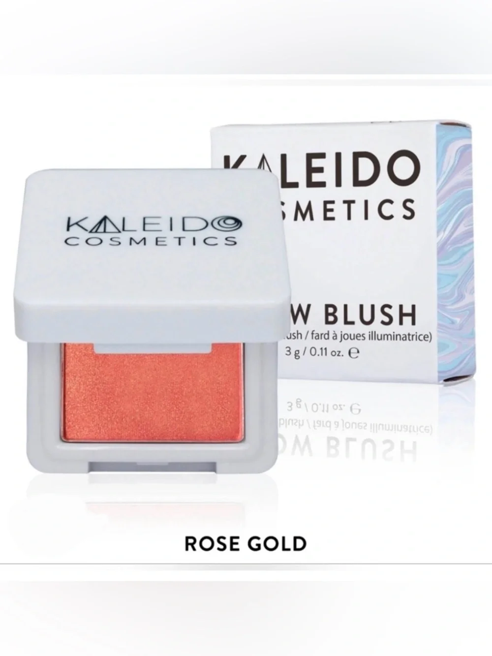 Kaleido cosmetics glow blush in cherry gold NEW